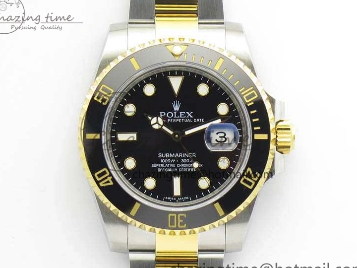 YG 116613LN Noob On Submariner SS Black V5 A2836 Bracelet Dial Edition 1:1 Best 0403
